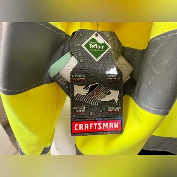 Craftsman High visibility jacket size XL NWT - Picture 4 of 5